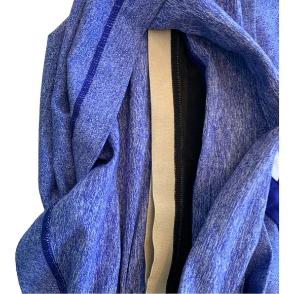 Lululemon Deep Breath V Wrap Neckline Racerback Pigment Blue Stripe Workout Tank - Picture 7 of 13